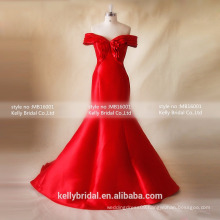 MB16001 Special Occasion Dresses 2016 Red Wedding Dress Short Sleeves Wedding Dress/Evening Gown Vendors
